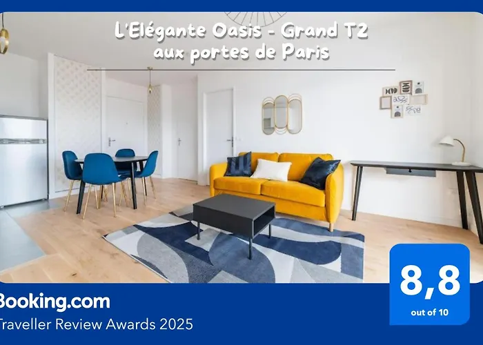 L\'Elegante Oasis - Grand T2 Aux Portes De Paris